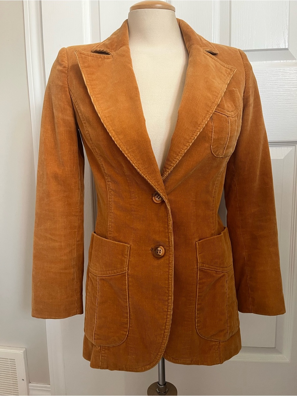 1970s Vintage Women’s Corduroy Blazer Jacket